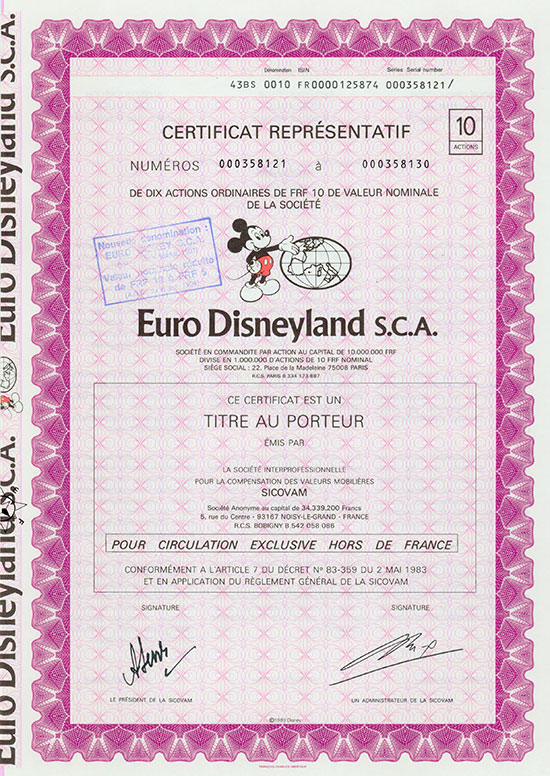 Euro Disneyland S. C. A.