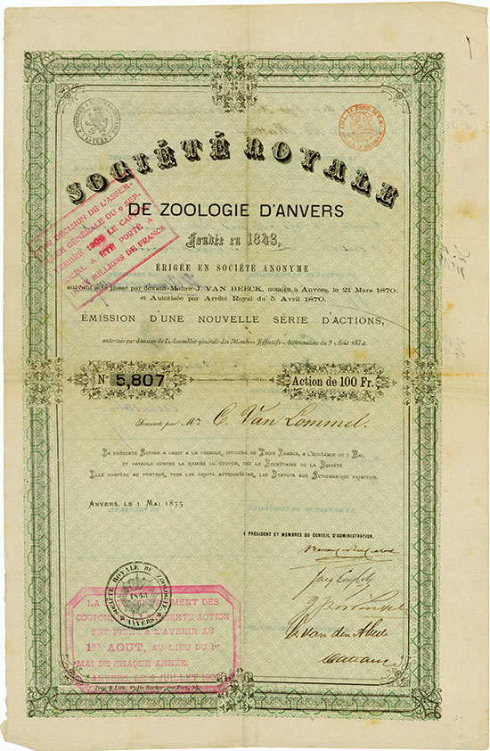 Société Royale de Zoologie d'Anvers