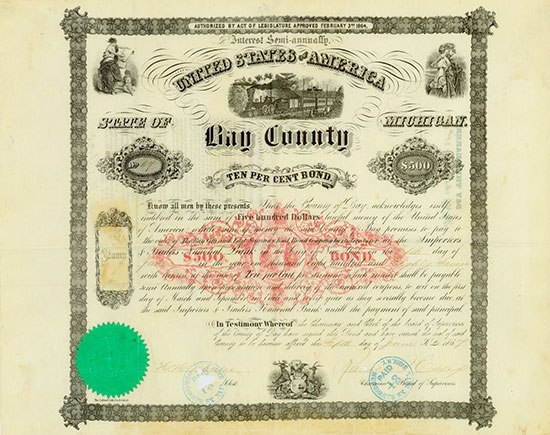 Bay City and East Saginaw Rail Road Company - Bay County