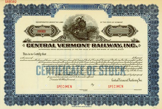 Central Vermont Railway, Inc.