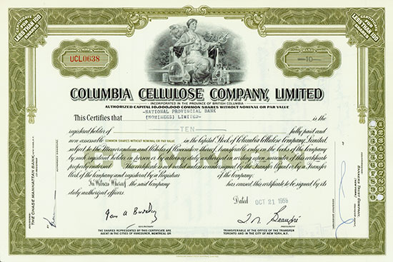 Columbia Cellulose Company, Limited