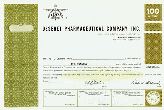 Deseret Pharmaceutical Company, Inc.