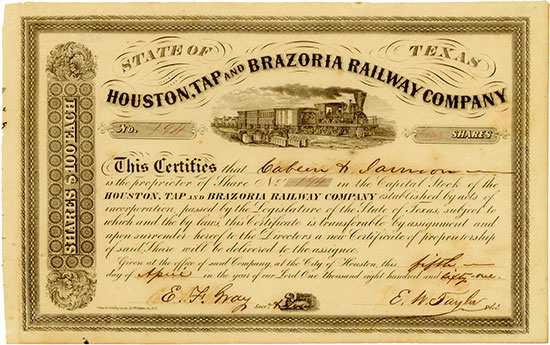 Houston, Tap and Brazoria Railway Company