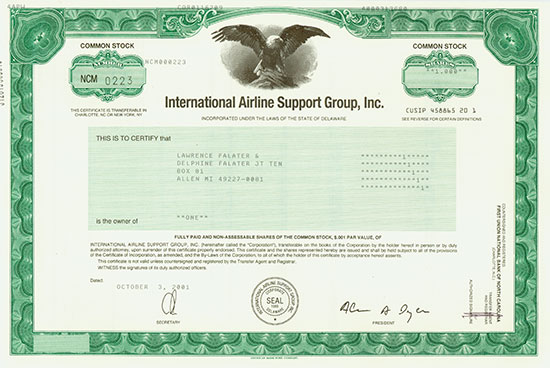 International Airline Support Group, Inc.