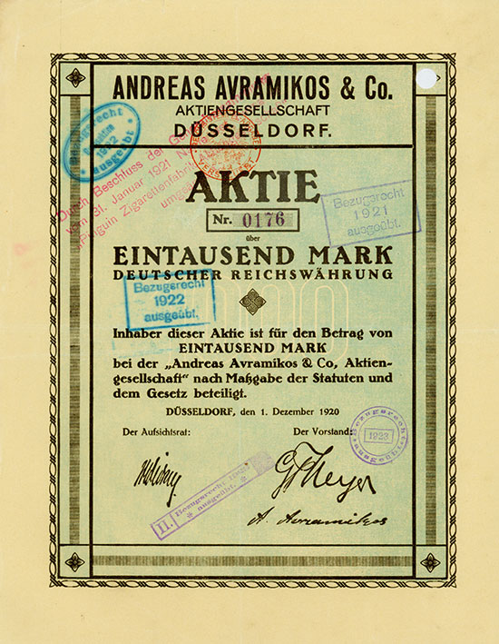 Andreas Avramikos & Co. AG