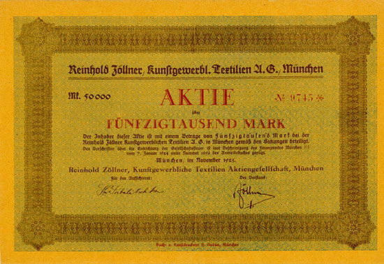 Reinhold Zöllner Kunstgewerbliche Textilien AG