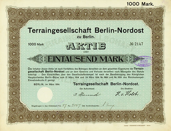 Terraingesellschaft Berlin-Nordost
