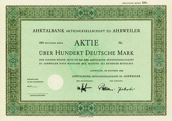 Ahrtalbank Aktiengesellschaft zu Ahrweiler