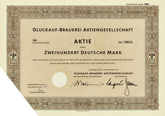 Glückauf-Brauerei AG [2 Stück]