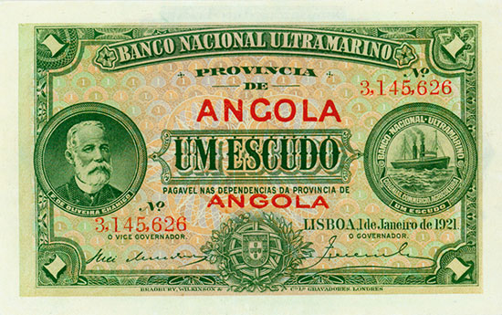 Angola - Banco Nacional Ultramarino - Provincia de Angola - Pick 55