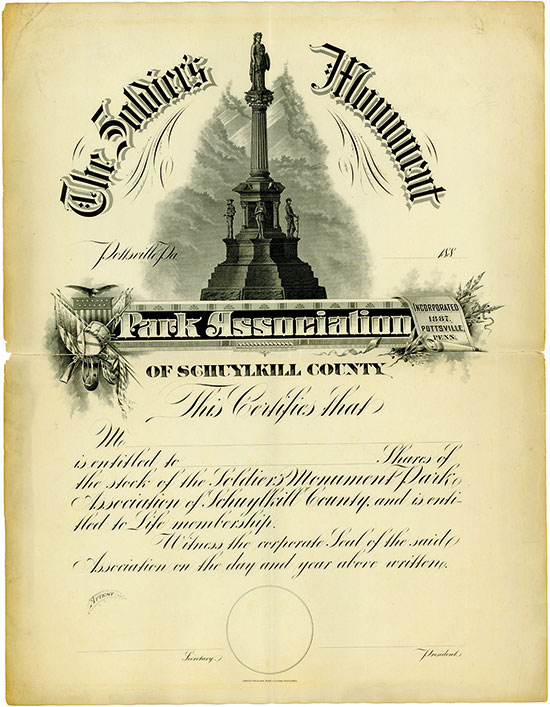 Soldier's Monument Park Association of Schuylkill County