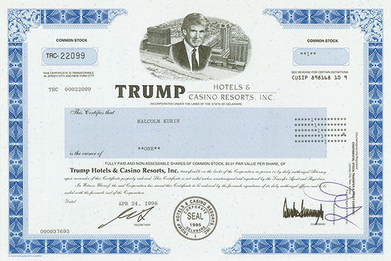 Trump Hotels & Casino Resorts, Inc.