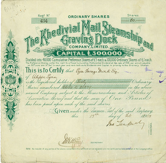 Khedivial Mail Steamship and Graving Dock Company, Limited