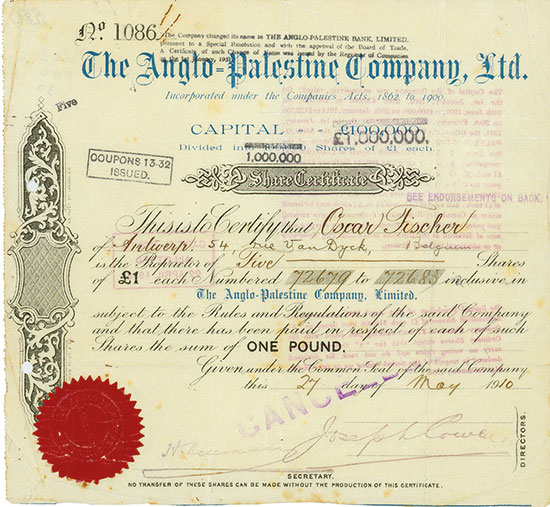 Anglo-Palestine Company, Ltd.