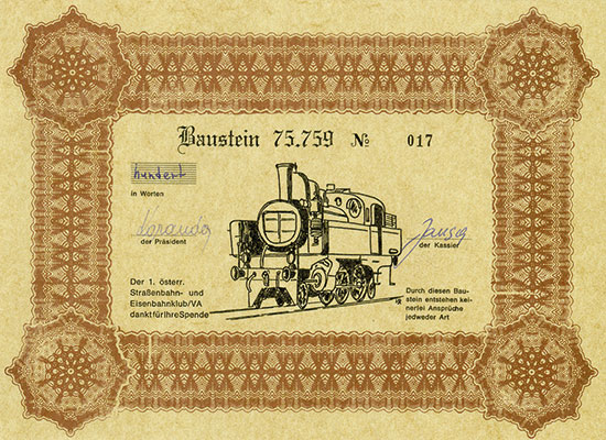 1. österr. Straßenbahn- und Eisenbahnklub/VA: Dampflokomotive 75.759