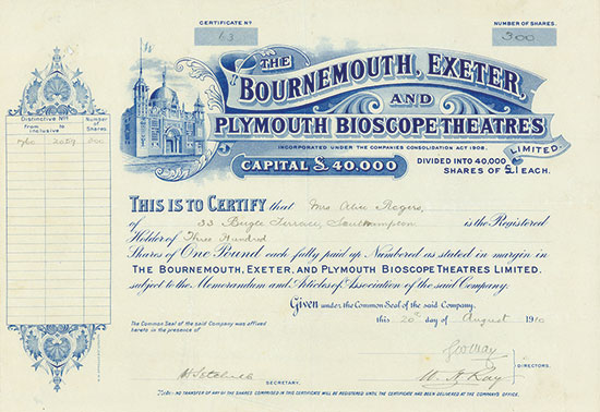 Bournemouth, Exeter & Plymouth Bioscope Theatres