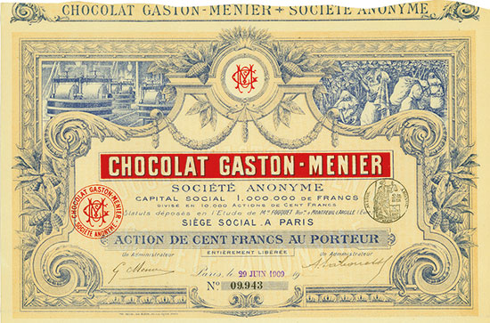 Chocolat Gaston-Menier Société Anonyme