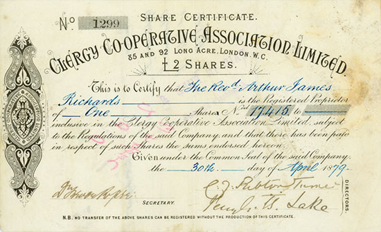 Clergy Co-operative Association Limited