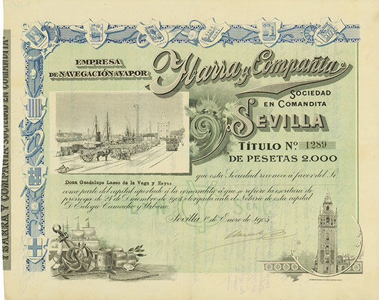 Empresa de Navegación a vapor Ybarra y Compañia Soeciedad en Comandita Sevilla