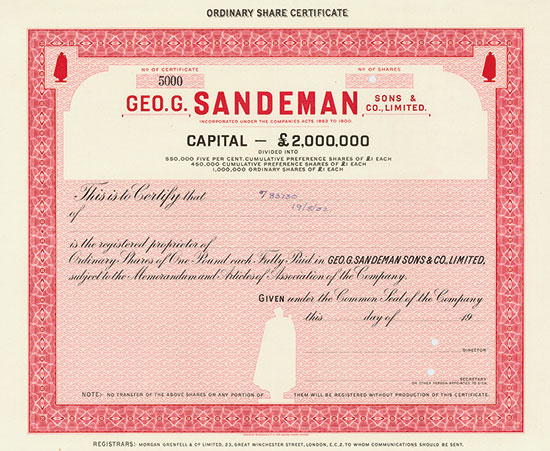 GEO. G. Sandeman Sons & Co., Limited