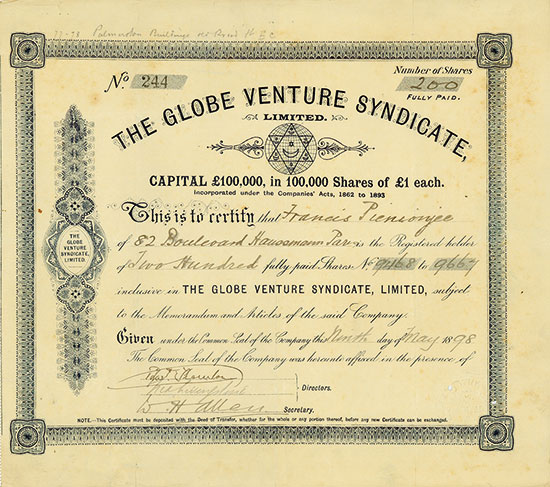 Globe Venture Syndicate, Limited