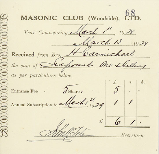 Masonic Club (Woodside) Ltd.