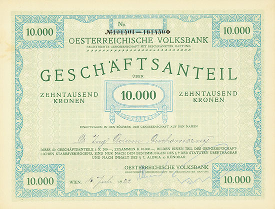 Oesterreichische Volksbank rGmbH