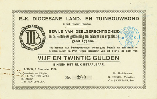 R.-K. Diocesane Land- en Tuinbouwbond in het Bisdom Haarlem