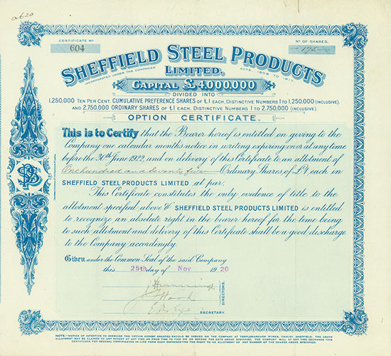 Sheffield Steel Products Limited