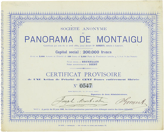 Société Anonyme du Panorama de Montaigu