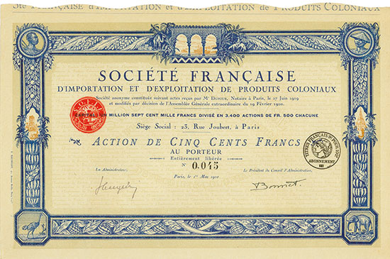 Société Française d'Importation et d'Exploration de Produits Coloniaux
