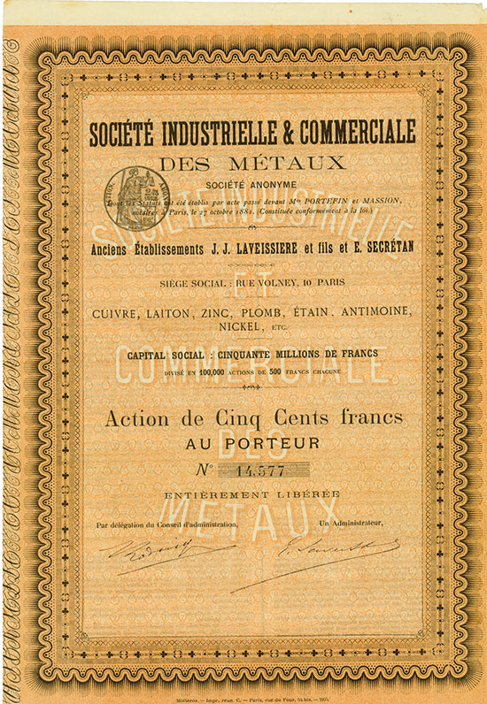 Société Industrielle & Commerciale des Métaux