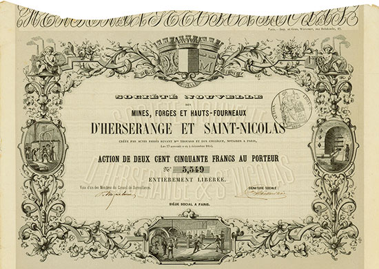 Société Nouvelle des Mines, Forges et Hauts-Fourneaux d'Herserange et Saint-Nicolas
