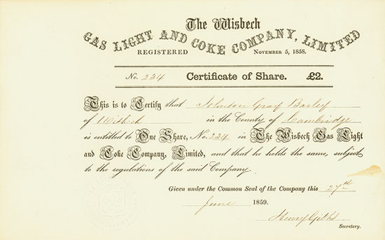 Wisbech Gas Light and Coke Company, Limited