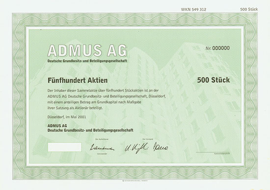 Admus AG Deutsche Grundbesitz- und Beteiligungsgesellschaft