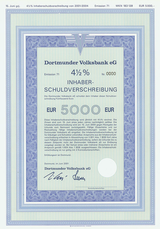 Dortmunder Volksbank eG [2 Stück]