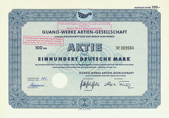 Guano-Werke AG (vormals Ohlendorff'sche und Merck'sche Werke)