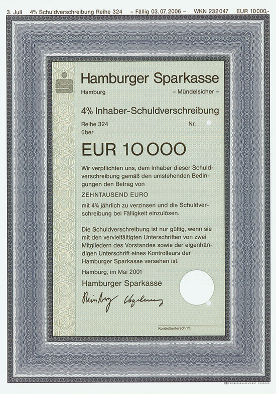 Hamburger Sparkasse [3 Stück]