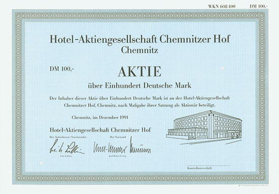 Hotel-Aktiengesellschaft Chemnitzer Hof