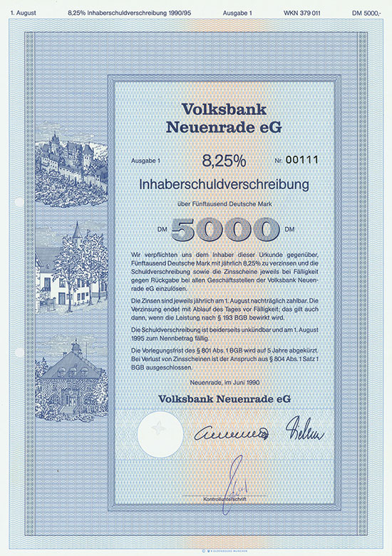 Voksbank Neuenrade [2 Stück]