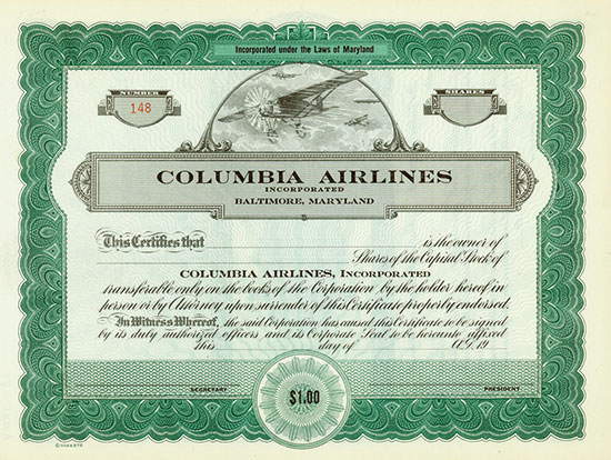 Columbia Airlines Incorporated
