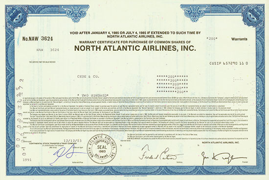 North Atlantic Airlines, Inc.