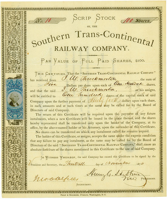 Southern Trans-Continental Railway Company