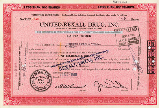 United-Rexall Drug, Inc.