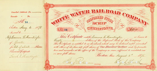 White Water Rail Road Company