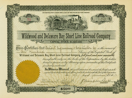 Wildwood and Delaware Bay Short Line Railroad Company