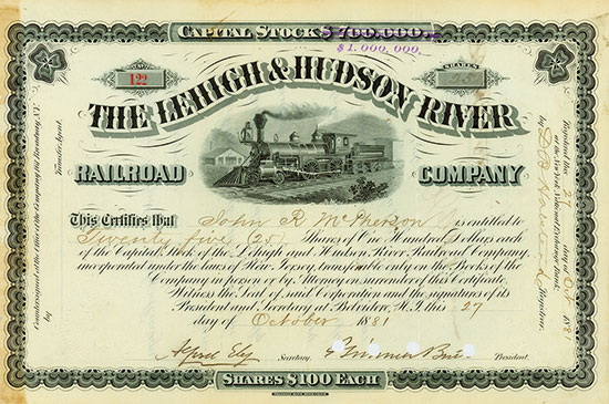 Lehigh & Hudson River Railroad Company