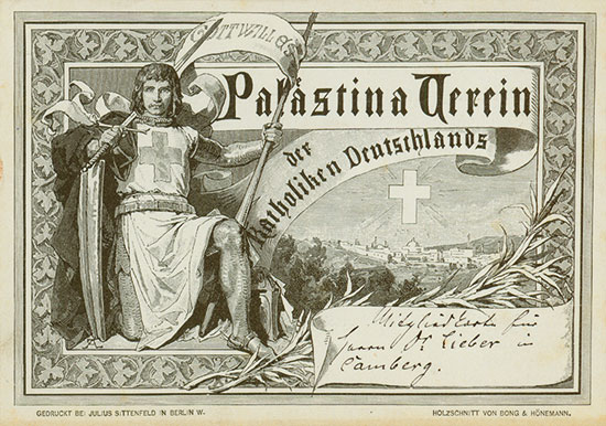 Palästina Verein der Katholiken Deutschlands