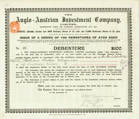 Anglo-Austrian Investment Company, Limited