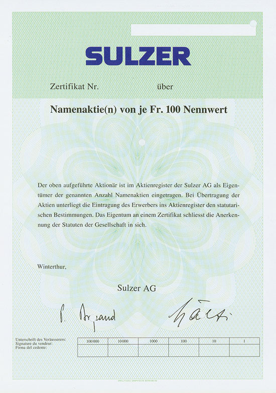 Sulzer AG